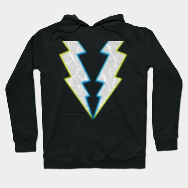 Black lightning hoodie sale